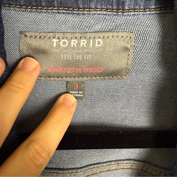 Torrid Denim Trucker Jacket Medium Wash 3X 11879816 - Picture 6 of 13